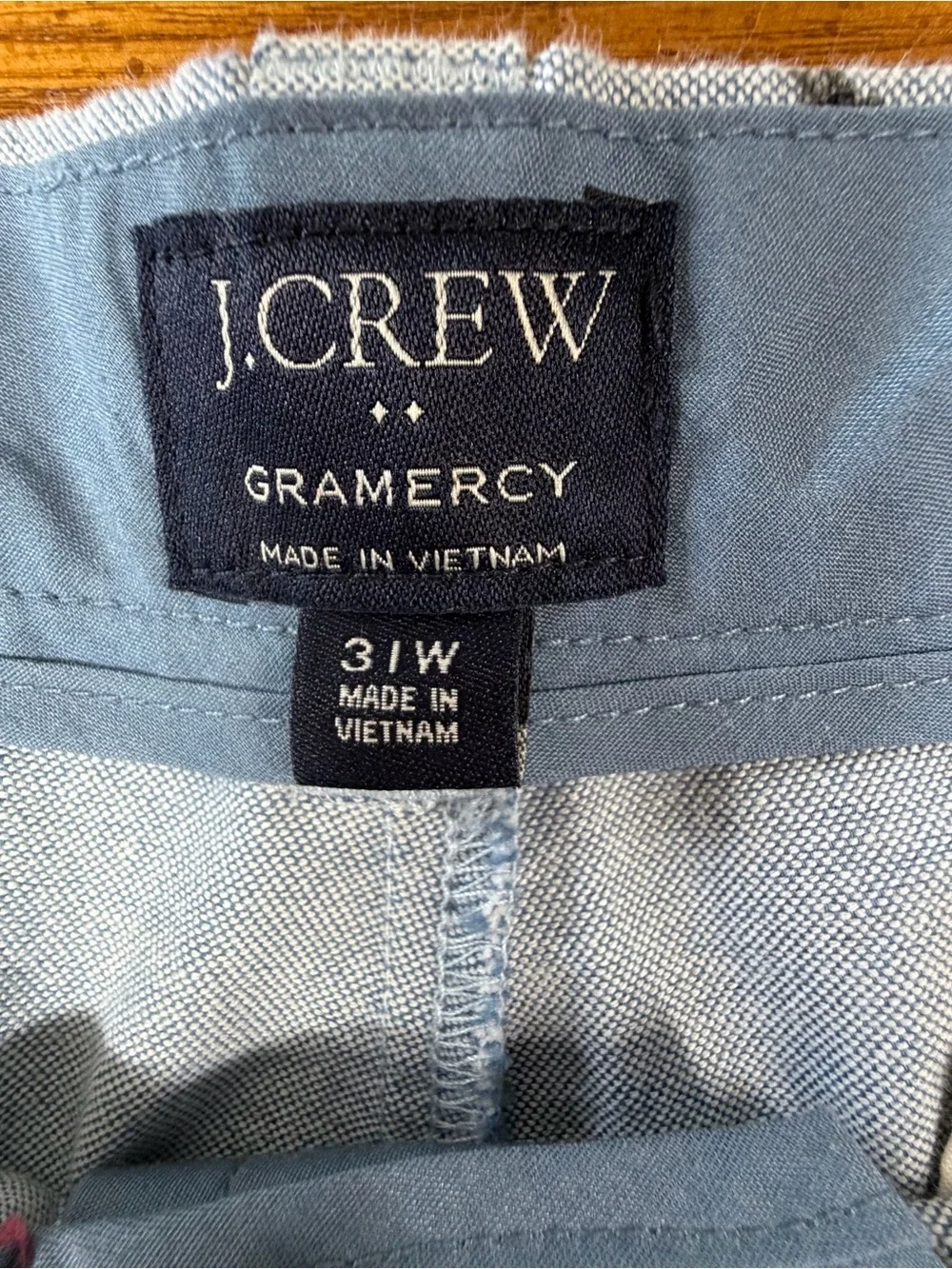 J.Crew Gramercy Shark  Shorts – Light Blue Oxford – Size 31